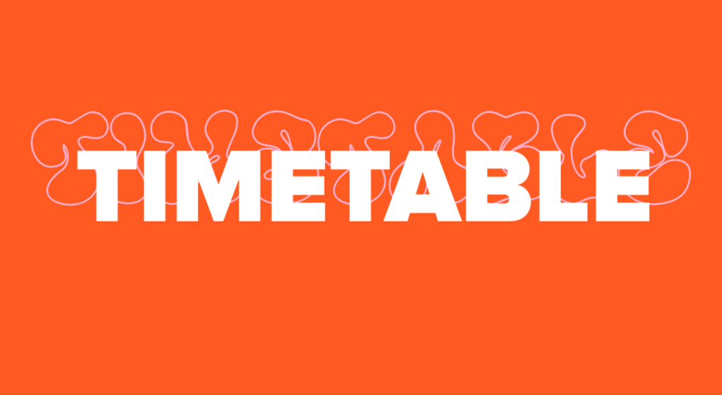 Der Timetable 2025 ist online!