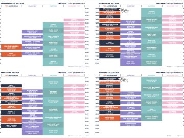 Timetable 2025